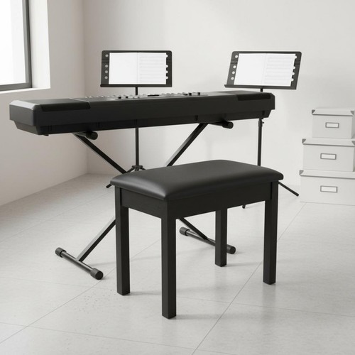 Tabouret piano noir stable - tabouret,
