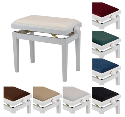 Banc piano blanc brillant - piano,